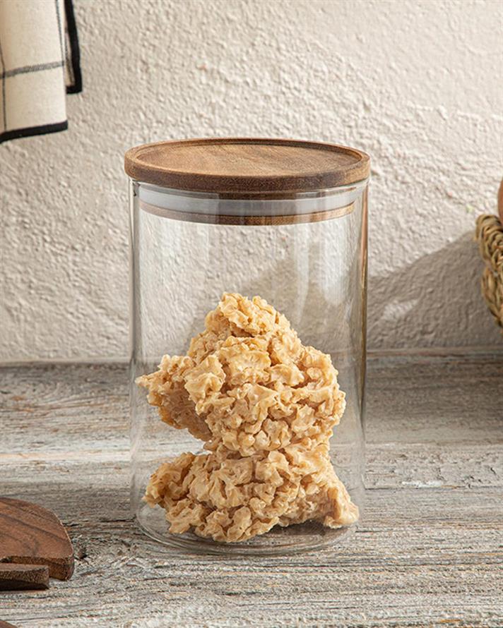 Polina Borosilicate Jar 400 ml Transparent