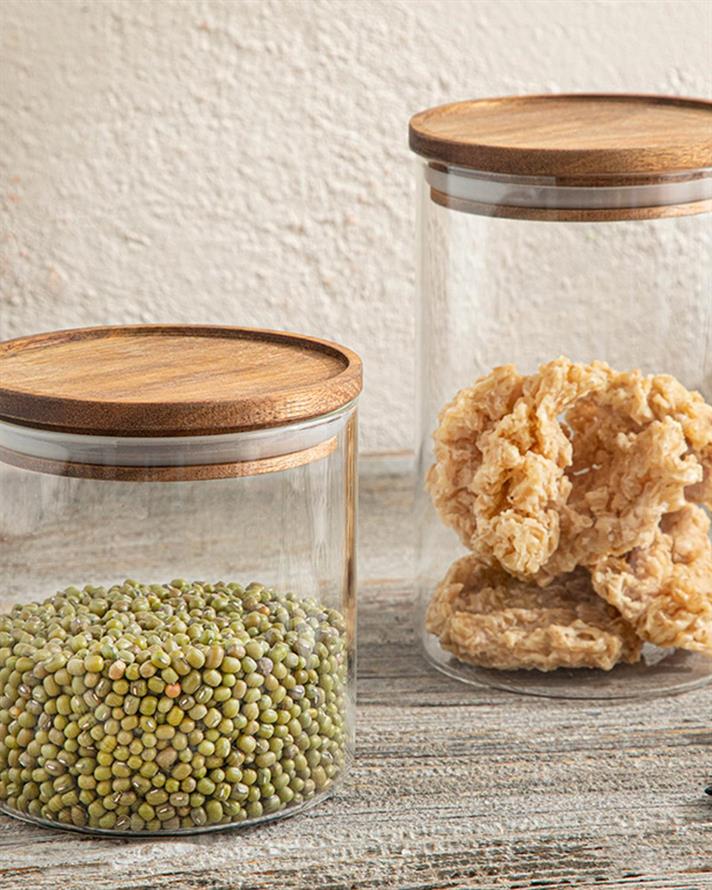 Polina Borosilicate Jar 400 ml Transparent