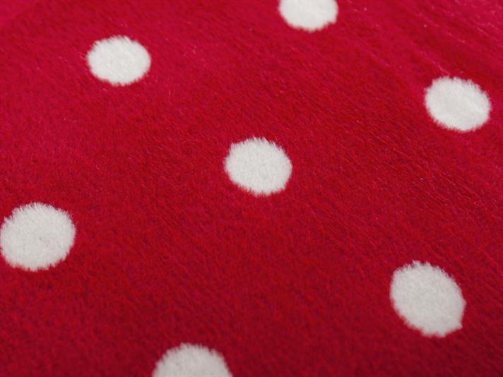 Polka-dot Cottony For One Person  PĂTURĂ 150x200 cm Roşu