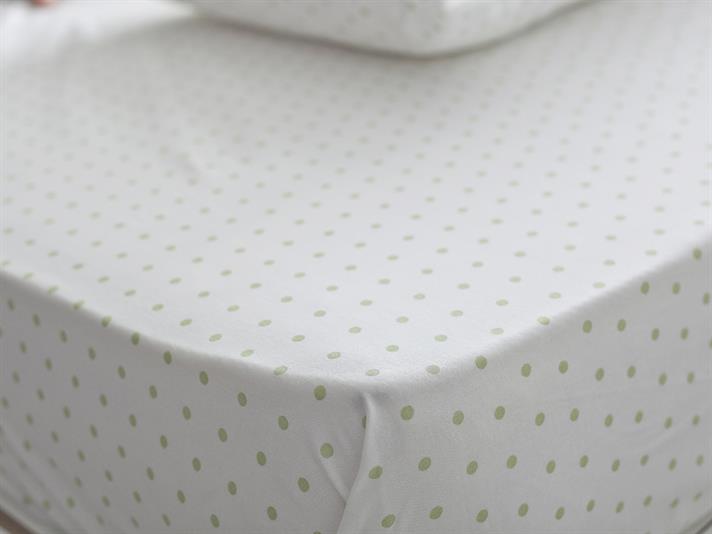 Polka Dot Nou Bumbac Single Cearșaf 160*240 Cm Verde