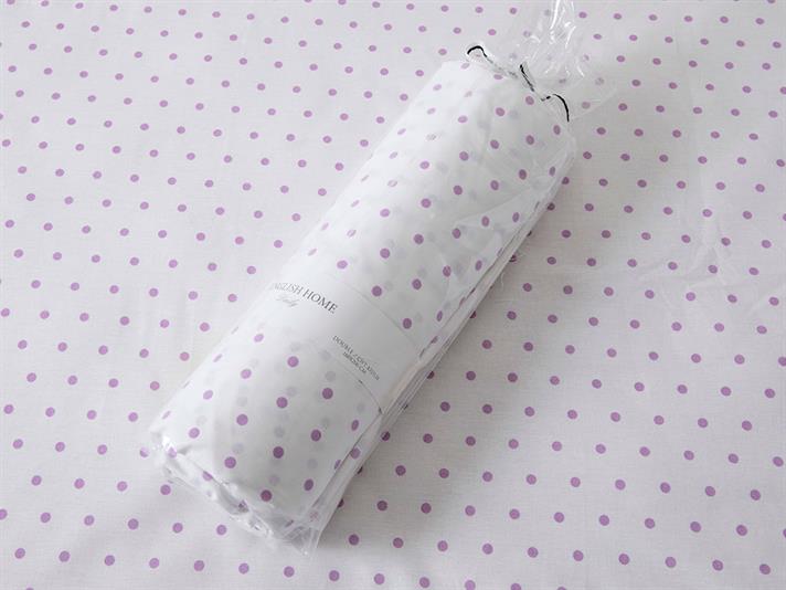 Polka Dot Nou Cu Bumbac Single Cearșaf Cu Elastic 100x200 cm Lila