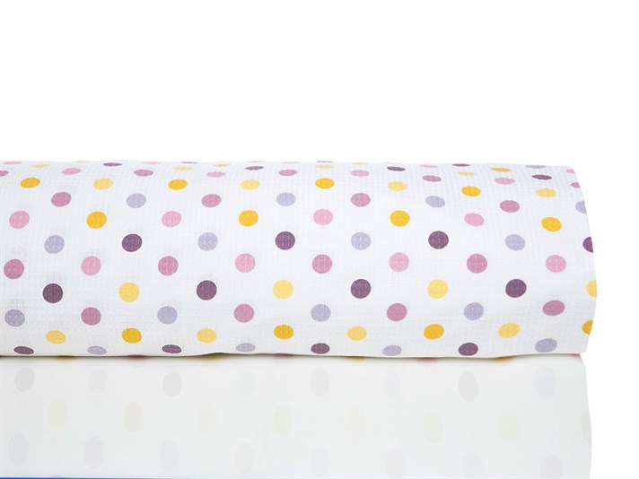 Polka Dot  Cu imprimeu Pentru o persoana  CUVERTURĂ 150x220 cm Liliac.