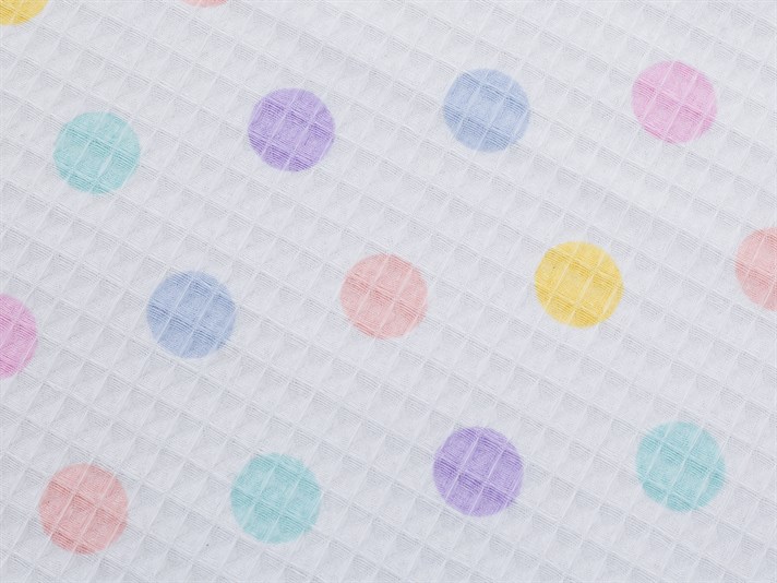 Polka Dot  Cu imprimeu Persoană dublă  CUVERTURĂ 220x240 cm Dark Damson