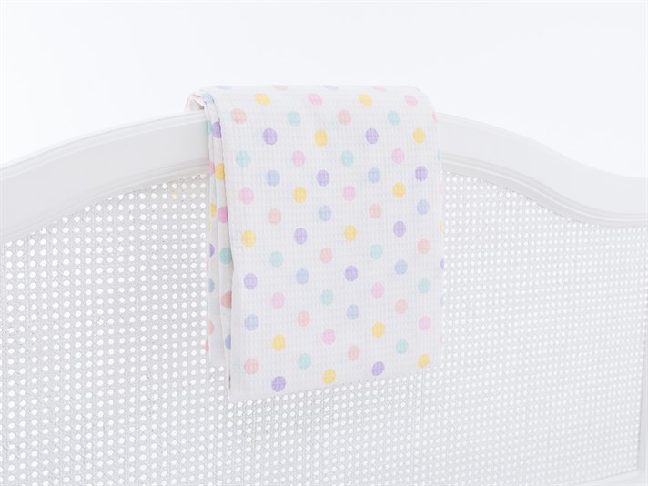 Polka Dot  Cu imprimeu Persoană dublă  CUVERTURĂ 220x240 cm Dark Damson