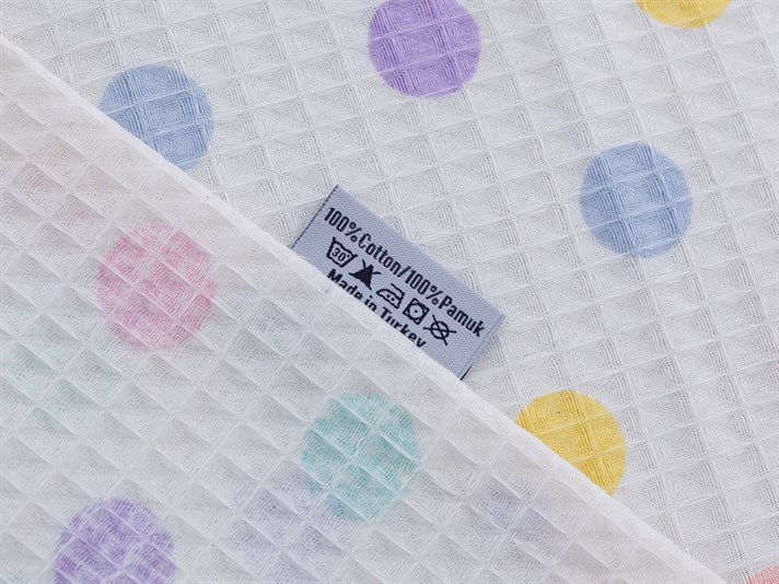 Polka Dot  Cu imprimeu Persoană dublă  CUVERTURĂ 220x240 cm Dark Damson