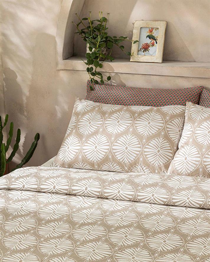 Polycircles Pătură De Vară King Size, Imprimate, 240*220 Cm, Gri Deschis