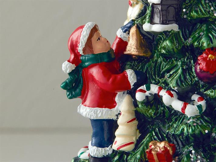 Christmas Tree Music Box Red