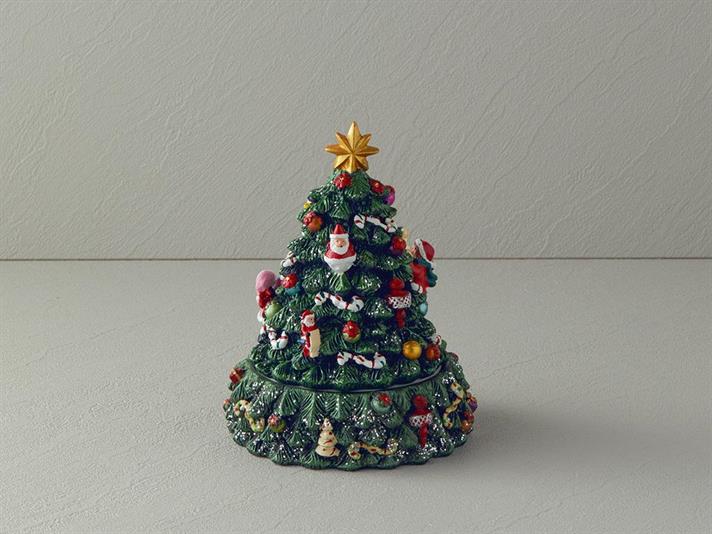 Christmas Tree Music Box Red