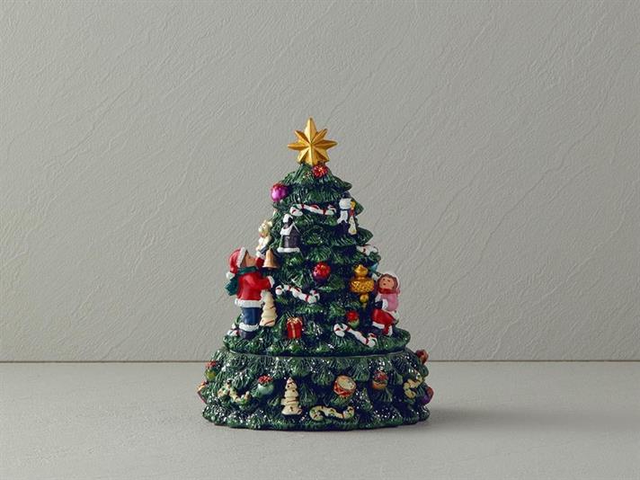 Christmas Tree Music Box Red