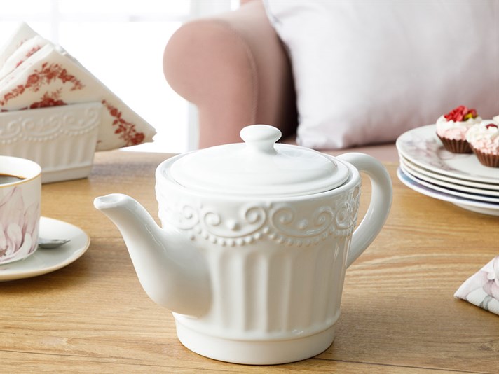 Pony Dolomite Pot 23x13x14 cm White