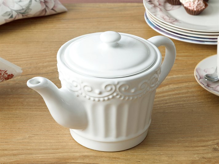 Pony Dolomite Pot 23x13x14 cm White