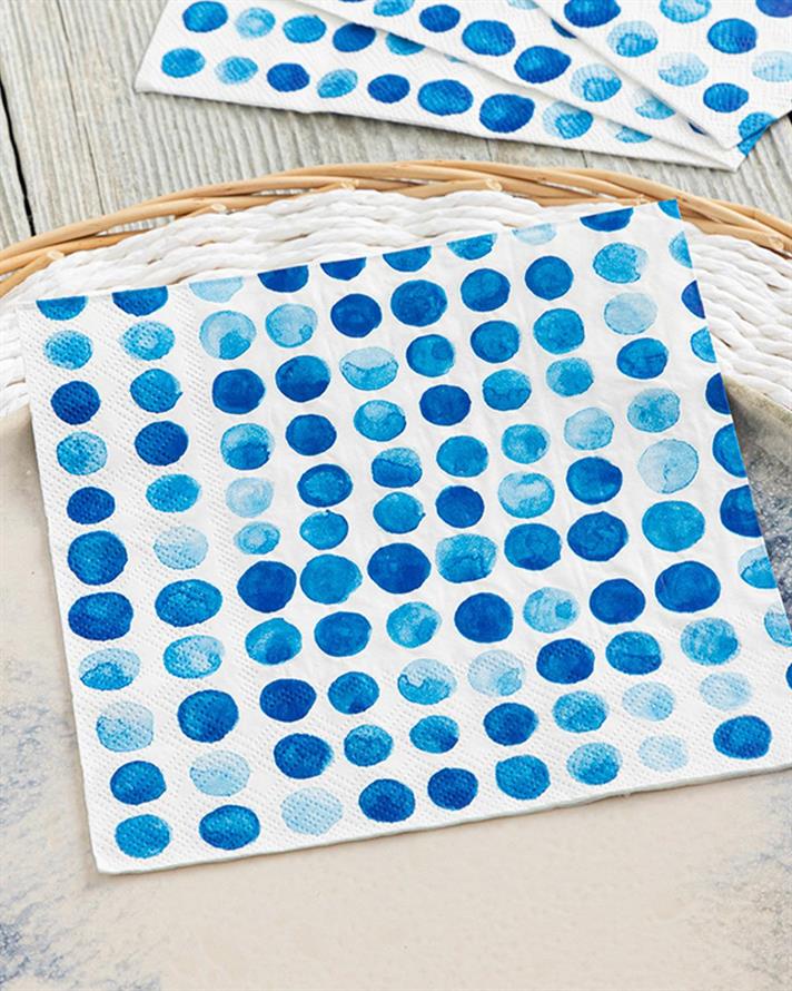 Ponto Paper 20 Set Tissue Napkin 33x33 cm Blue