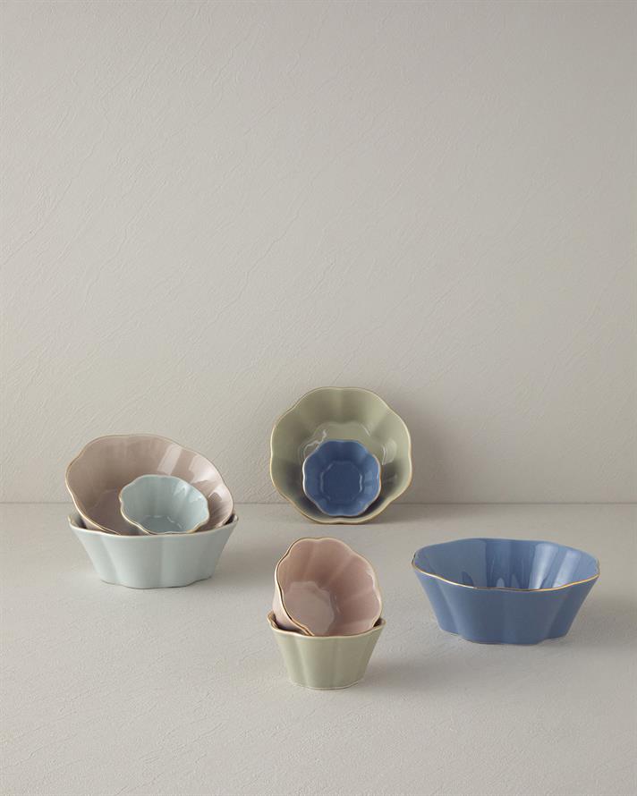 Bol, Pure Flower, portelan, 10 cm, bleu