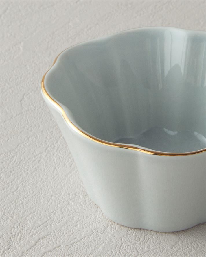 Bol, Pure Flower, portelan, 10 cm, albastru deschis