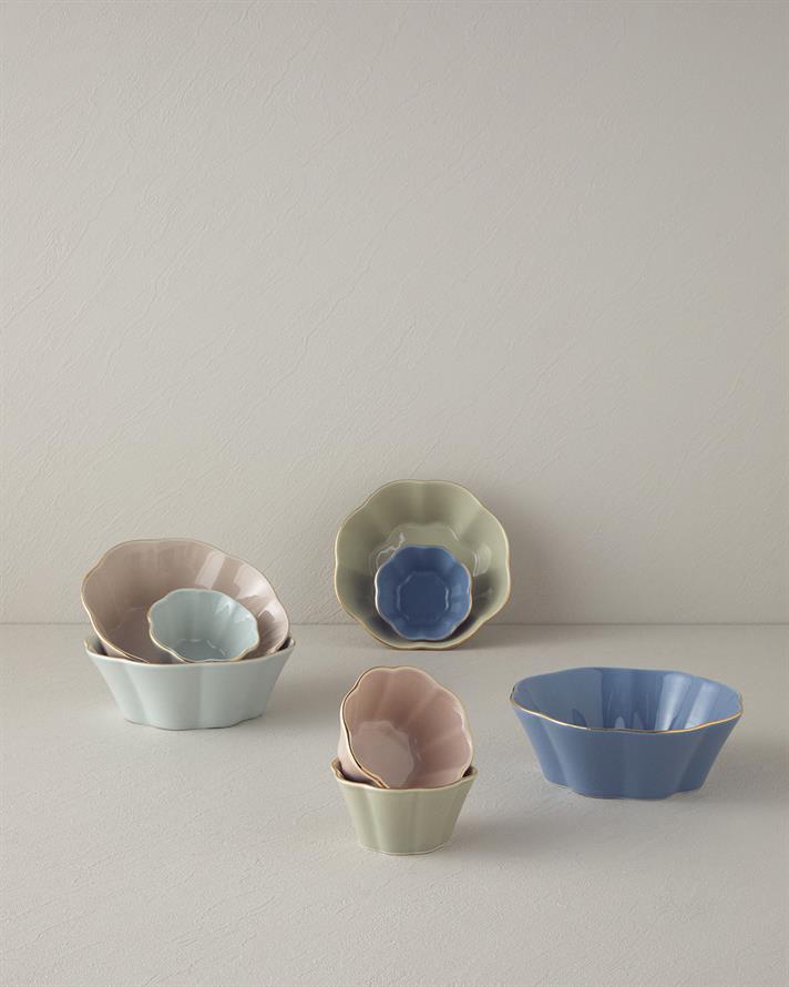 Bol, Pure Flower, portelan, 10 cm, albastru deschis