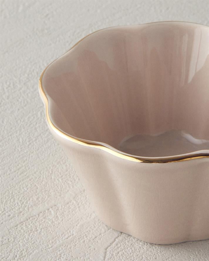 Bol, Pure Flower, portelan, 10 cm, roz pudra