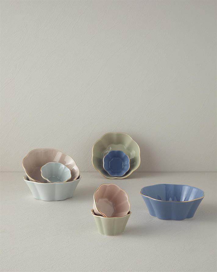 Bol, Pure Flower, portelan, 18 cm, bleu