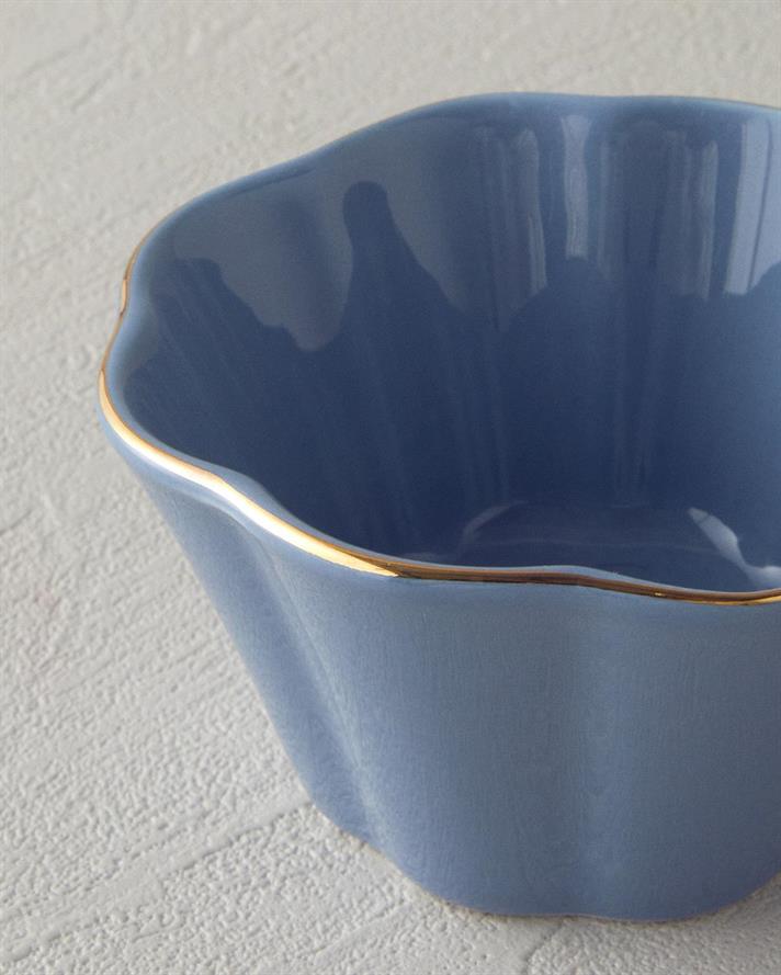 Bol, Pure Flower, portelan, 18 cm, bleu