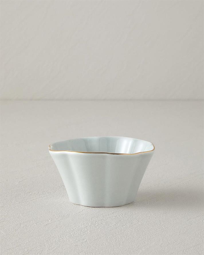 Bol, Pure Flower, portelan, 18 cm, albastru deschis