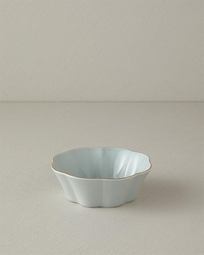 Bol, Pure Flower, portelan, 18 cm, albastru deschis