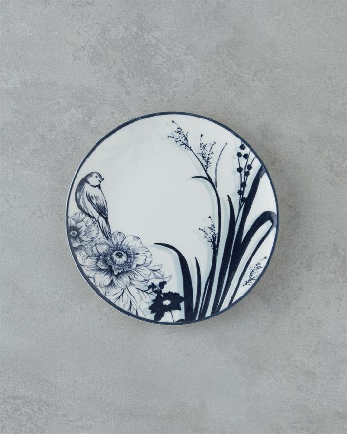 Edenic Porțelan Bone Farfurie De Tort 19 cm Bleumarin