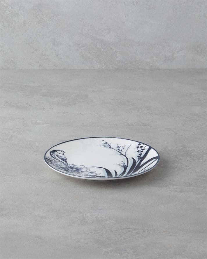 Edenic Porțelan Bone Farfurie De Tort 19 cm Bleumarin