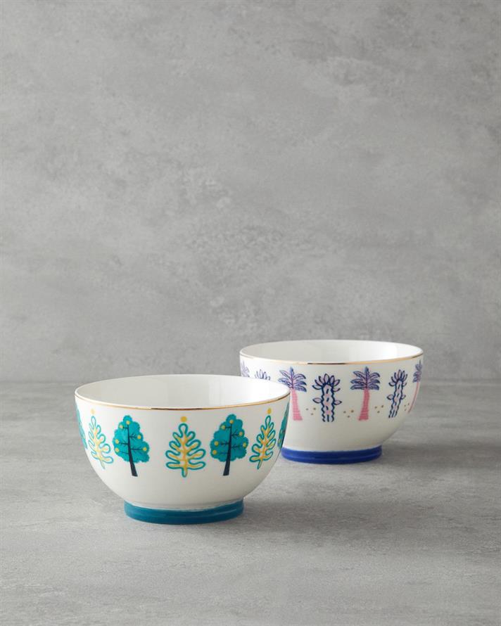 Bol, Love Jungle, portelan, 500 ml, verde