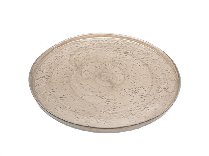 Porpois Glass Service Plate 27 cm Brown