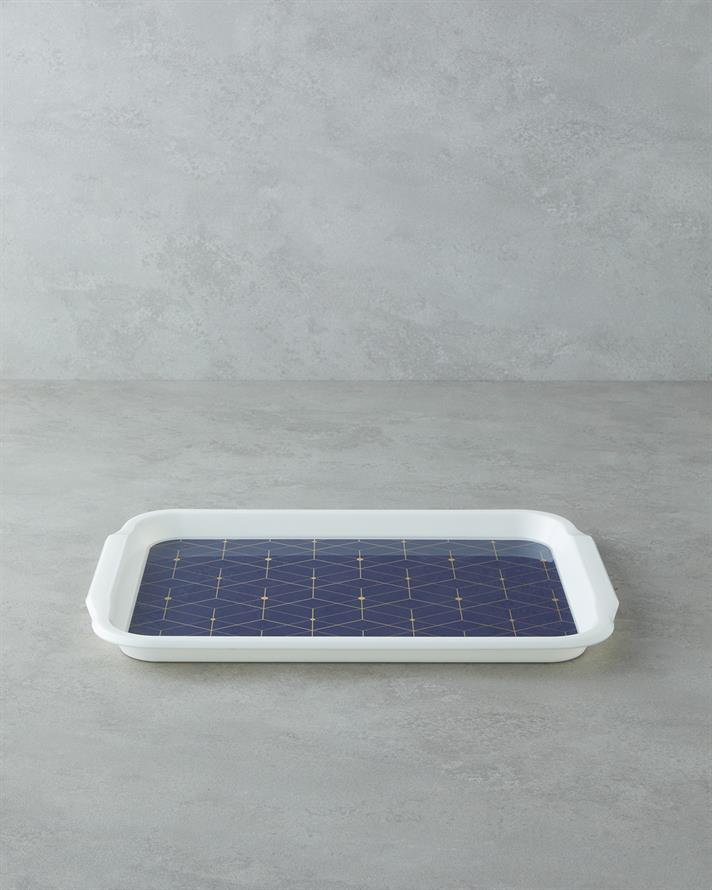 PP Anti-Alunecare Tavă 34x25 cm Bleumarin - Gold