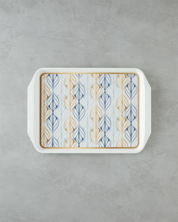 PP Anti-Alunecare Tavă 39x30 cm Bleumarin - Gold