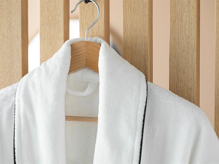 Premium Kadife Halat De Baie Legătură, Bumbac, L-Xl, Roz