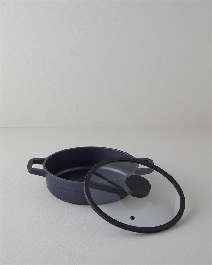 Prime Gusto Premium Puțin Adânc Cratiță 26 cm Negru