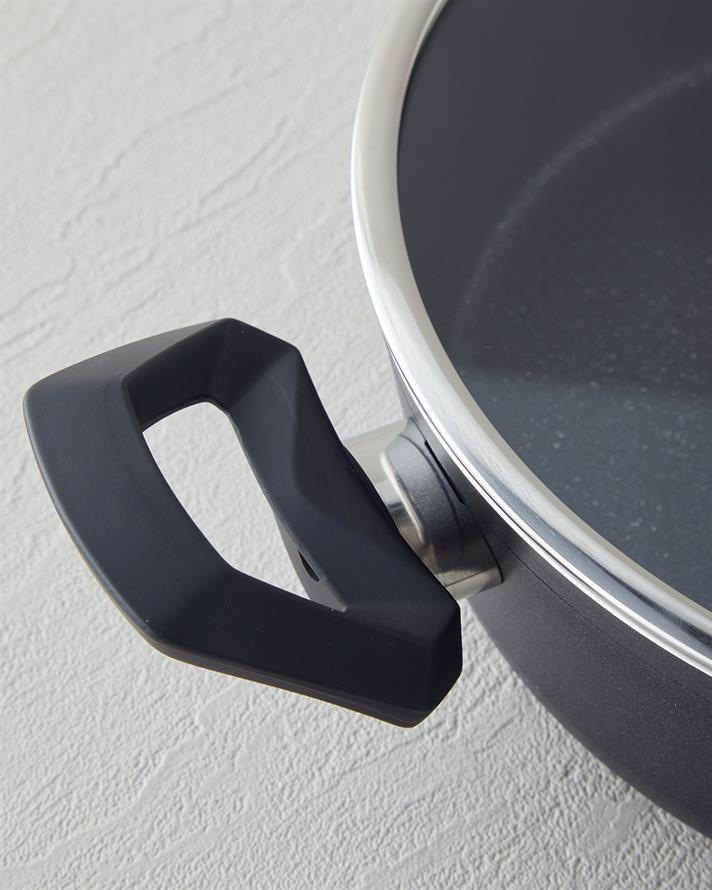 Porto Premium Set Vase De Bucătărie 26-26 cm Negru