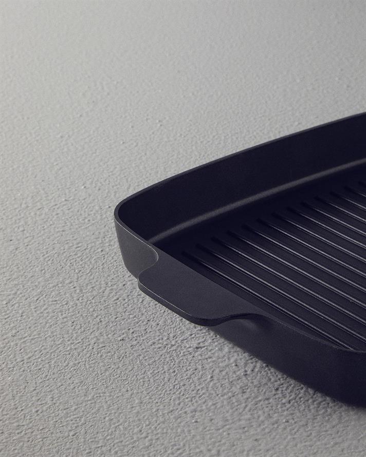 Prime Aluminiu Turnat Tigaie Grill 30 cm Negru