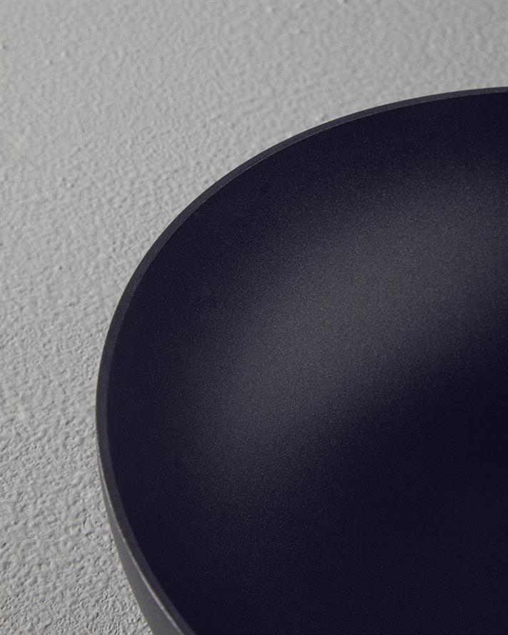 Prime Aluminiu Turnat Tigaie Wok 30 cm Negru