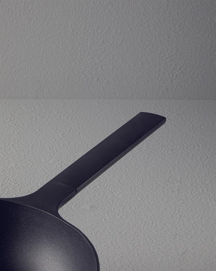 Prime Aluminiu Turnat Tigaie Wok 30 cm Negru
