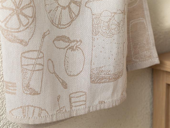 Fresh Cotton Polyester Drying Cloth 30x50 cm Beige