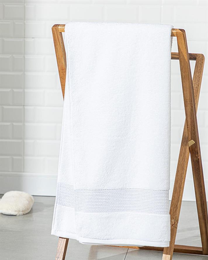 Deluxe Cottony Low Twist Bath Towel 70x140 cm White