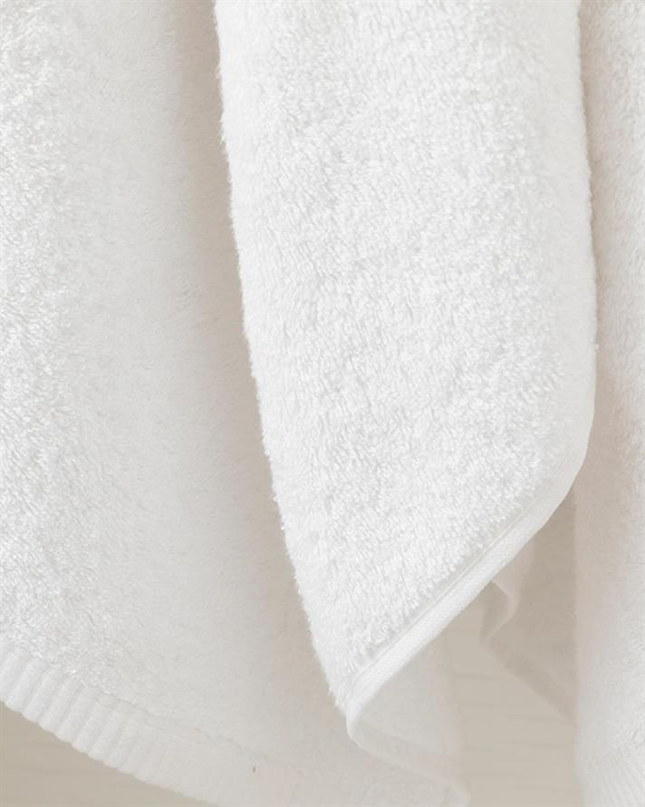 Leafy Bamboo Bath Towel 70x140 cm White