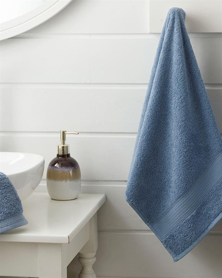 Pure Basic Bath Towel 100x150 cm Dark Blue.