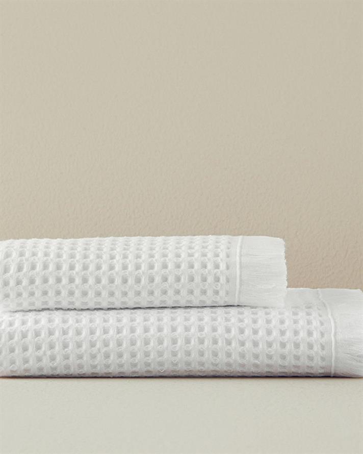 Sofya Cottony Waffle  PROSOP DE BAIE 70x140 cm Ecru.