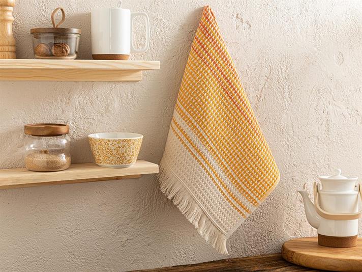 Prosop de bucătărie, Lemu, bumbac, 40x60 cm, portocaliu