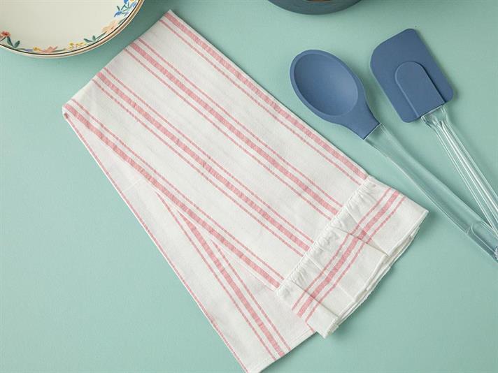 Musy Cotton With Frills Drying Cloth 40x60 cm Pink