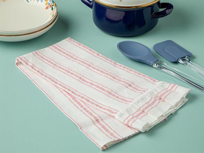 Musy Cotton With Frills Drying Cloth 40x60 cm Pink