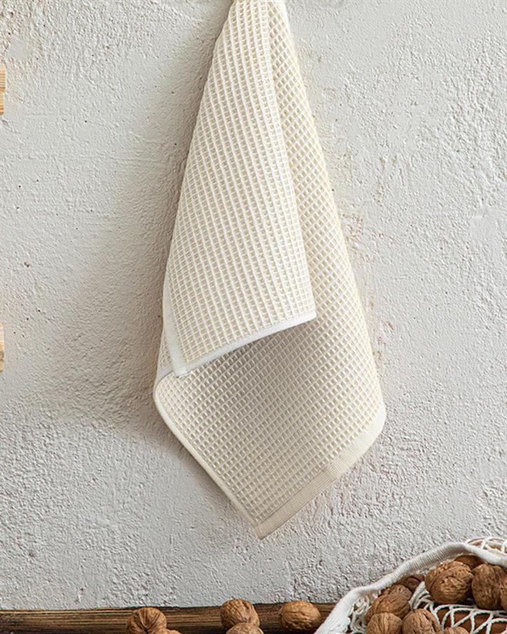 Relief Cotton Drying Cloth 30x50 cm Beige