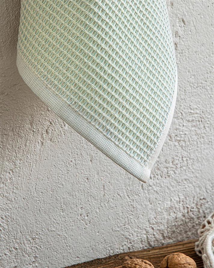 Relief Cotton Drying Cloth 30x50 cm Light Blue