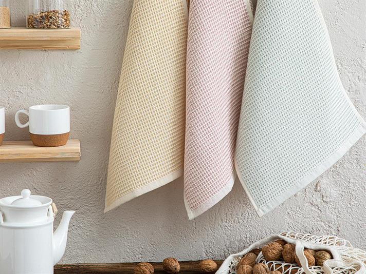 Relief Cotton Drying Cloth 30x50 cm Pink