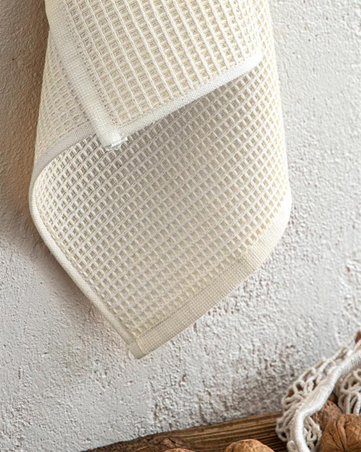 Relief Cotton Drying Cloth 30x50 cm Beige