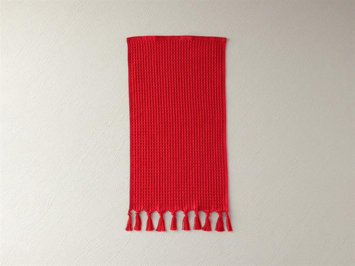 Prosop de bucătărie, The Waffle, bumbac, 30x50 cm, roșu