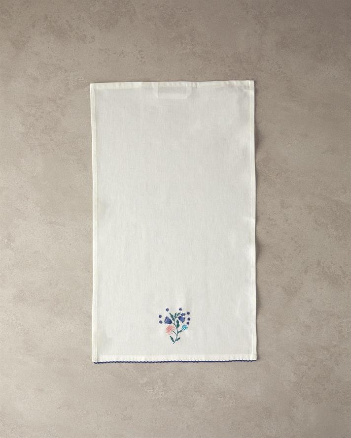 Prosop de bucatarie, Carnival Posy, poplin, 30x50 cm, alb